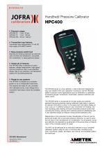 HPC400 - Handheld Pressure Calibrator - 1