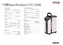 JOFRA Compact Temperature Calibrator CTC 320B, 650B, 1200A datasheet - 6