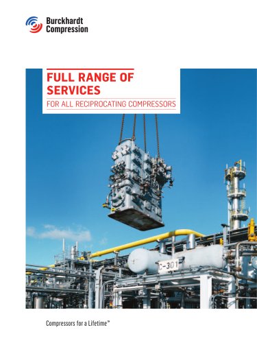 Full range of services - for all reciprocating compressors