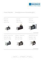 Product Overview - Series Synchronous-Servomotors 2010 - - 1