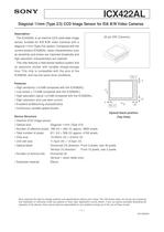 B/W Video Camera CCD ICX422AL-1
