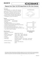 Color Video Camera CCD ICX239AKE-1