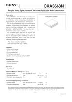 Optical Communication Receiver IC CXA3668N-1