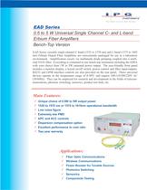 EAD Series: 1-100W Single Channel, Randomly Polarized C and L Band Erbium Fiber Amplifiers-1