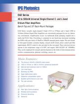 EAD Series: 40 to 500mW Single C- and L-Band Erbium Fiber Amplifiers-1