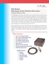 YLP Series 0.1 to 2mJ Pulsed Ytterbium Fiber Lasers - 1