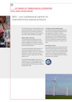 Examples of use for wind energy plants: OKS 400, OKS 495, OKS 510, OKS 2650 - 2