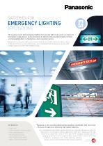 Panasonic Ni-MH batteries leaflet - Emergency lighting EN Ni-MH batteries leaflet - Emergency lighting - 1