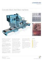 Wheelabrator Concrete block shot blast machines - 1