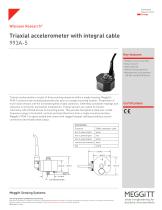 993A-5 triaxial sensor with integral cable - 1