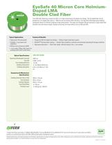 EyeSafe 40 Micron Core Holmium-Doped LMA Double Clad Fiber - 1