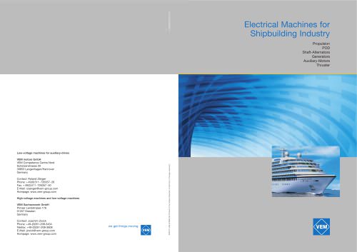 Electrical Machines for Shipbuilding Industry