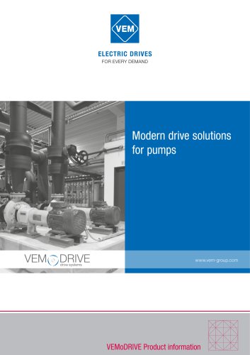 Modern drive solutions for pumps