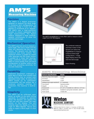 AM75 - Digital Protractor For Tubing - Solid Rod Inspection