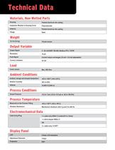 BinMaster 3DLevelScanner Technical Data - 3