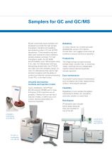 Samplers for GC and GC/MS ? Versatility, Reliability & Productivity - 2