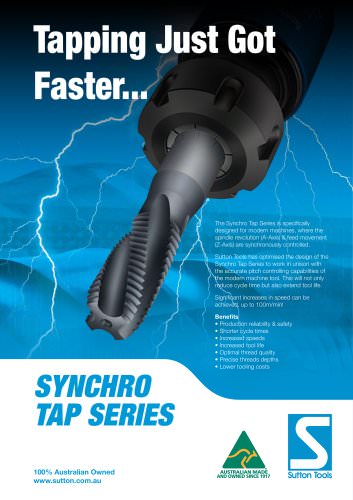 Sutton Tools Synchro Tap Series