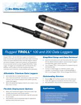 Rugged TROLL 100/200 and Rugged BaroTROLL Data Loggers - 1