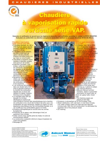 Rapid steam generators EUROSTEAM®