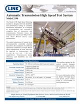 Automatic Transmission High Speed Test System Model 2190 - 1