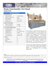 Brake Functionality Test Stand Model 2636 - 2