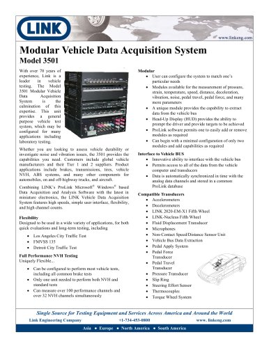 Modular Vehicle Data Acquisition System Model 3501