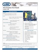 Wet Friction Test Stand Model 3100 - 2