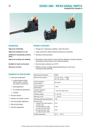 MICRO-SIGNAL SWITCH