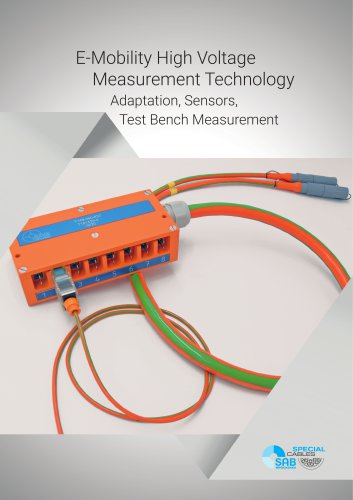E-Mobility High Voltage Measurement Technology - Adaption, Sensors, Test Bench Measurement