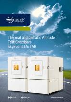 Thermal and Climatic Altitude Test Chambers SkyEvent TA/TAH-1