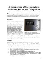 A Comparison of Spectrometers:  StellarNet, Inc. vs. the Competition - 1