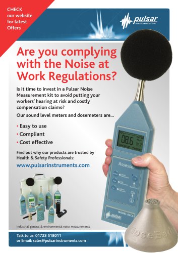 Are you complying with the Noise at Work Regulations?