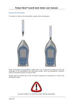 User manual for Nova® sound level meters - 13