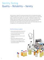 Complete solutions for complete confidence Sterility Testing - 2