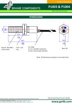 P1003 and P1004 - 18mm Inductive Proximity Sensor - 3