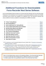Additional Downloadable Chargeable Functions for Force Recorder Next Series-1