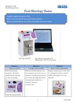 Food Rheology Tester (Texture Analyzer) FRT series-1