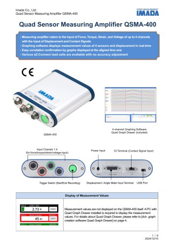 Quad Sensor Measuring Amplifier QSMA-400