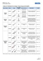 Specification list of cables-6