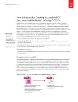 New Solutions for Creating Accessible PDF  Documents with Adobe ®  InDesign ®  CS5.5