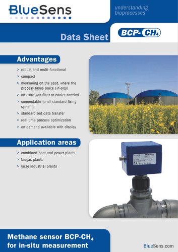 Methane sensor BCP-CH4 for in-situ measuring