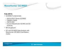 Agilent GC-MSD and QTOF - 27