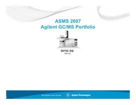 Agilent GC-MSD and QTOF - 2