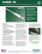 .5 inch Preamplified pH SENSOR: P92-1