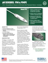 .75 inch Preamplified pH SENSORS: P94 & P94PE-1