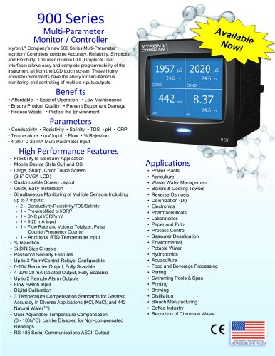 900 Series Multi-Parameter Monitor/Controller