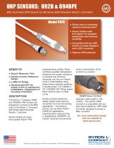 BNC Terminated ORP SENSORS: O92B & O94BPE-1
