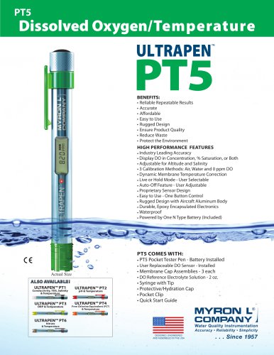 ULTRAPEN™ PT5 Dissolved Oxygen (DO) & Temperature Pen
