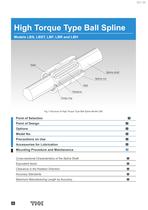 High Torque Type Ball Spline Models LBS, LBST, LBF, LBR and LBH - 1