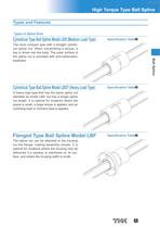 High Torque Type Ball Spline Models LBS, LBST, LBF, LBR and LBH - 4